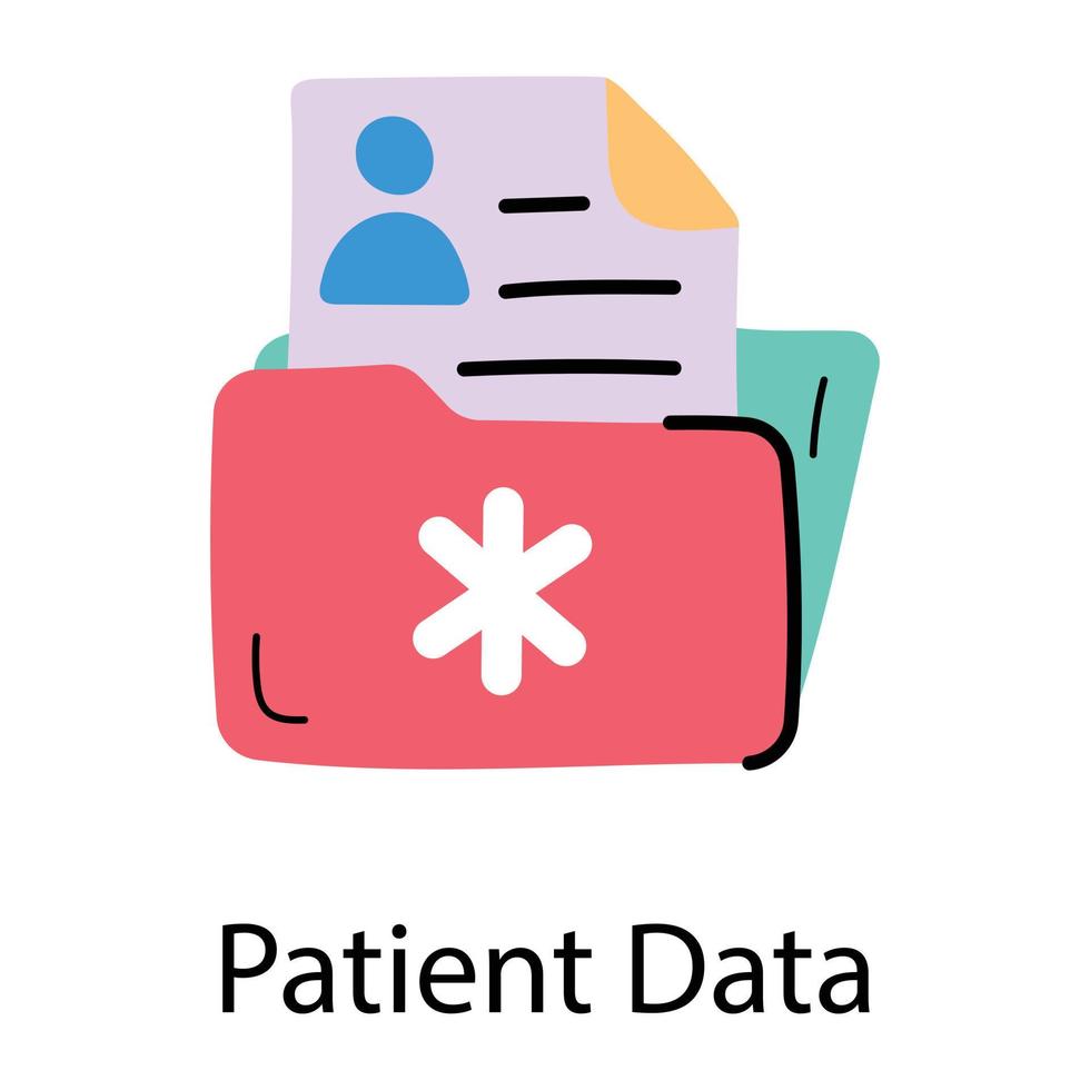 Trendy Patient Data 17600355 Vector Art at Vecteezy