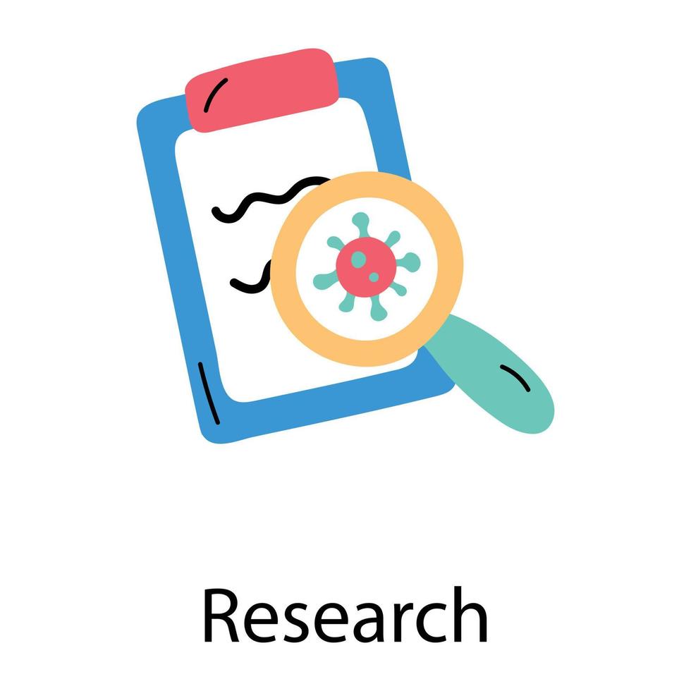 Trendy Research Concepts vector