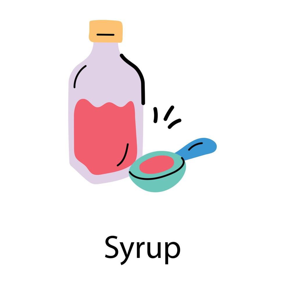 Trendy Syrup Concepts vector