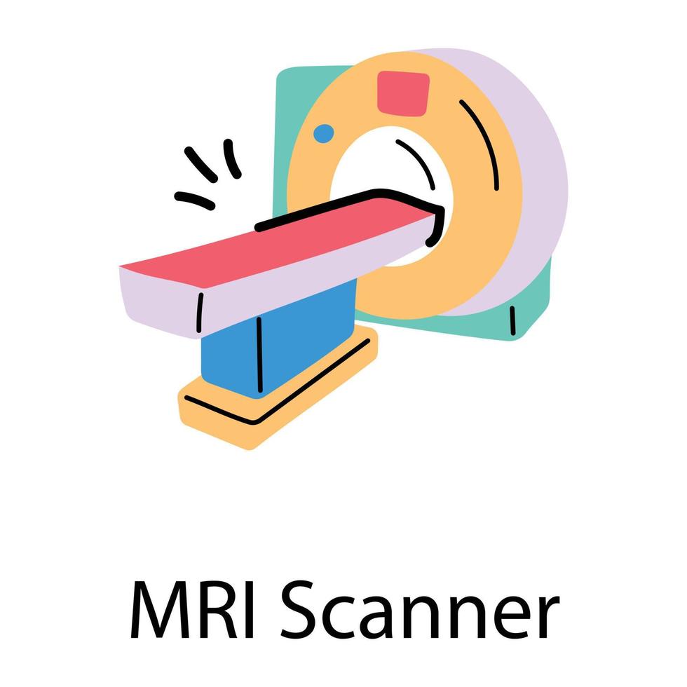 Trendy MRI Scanner vector