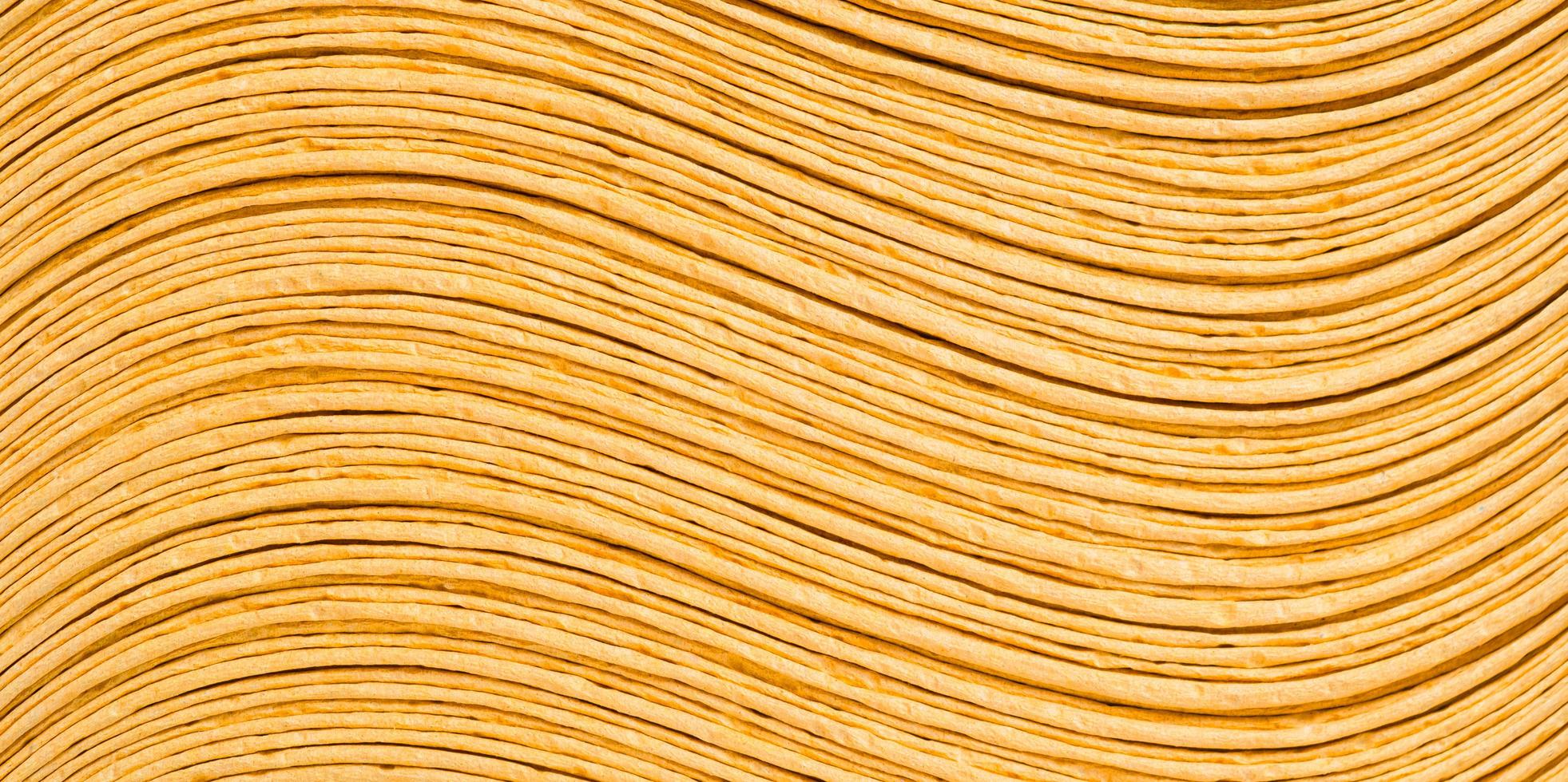 layered yellow tissue paper, wave curve, wipe clean pattern texture background photo