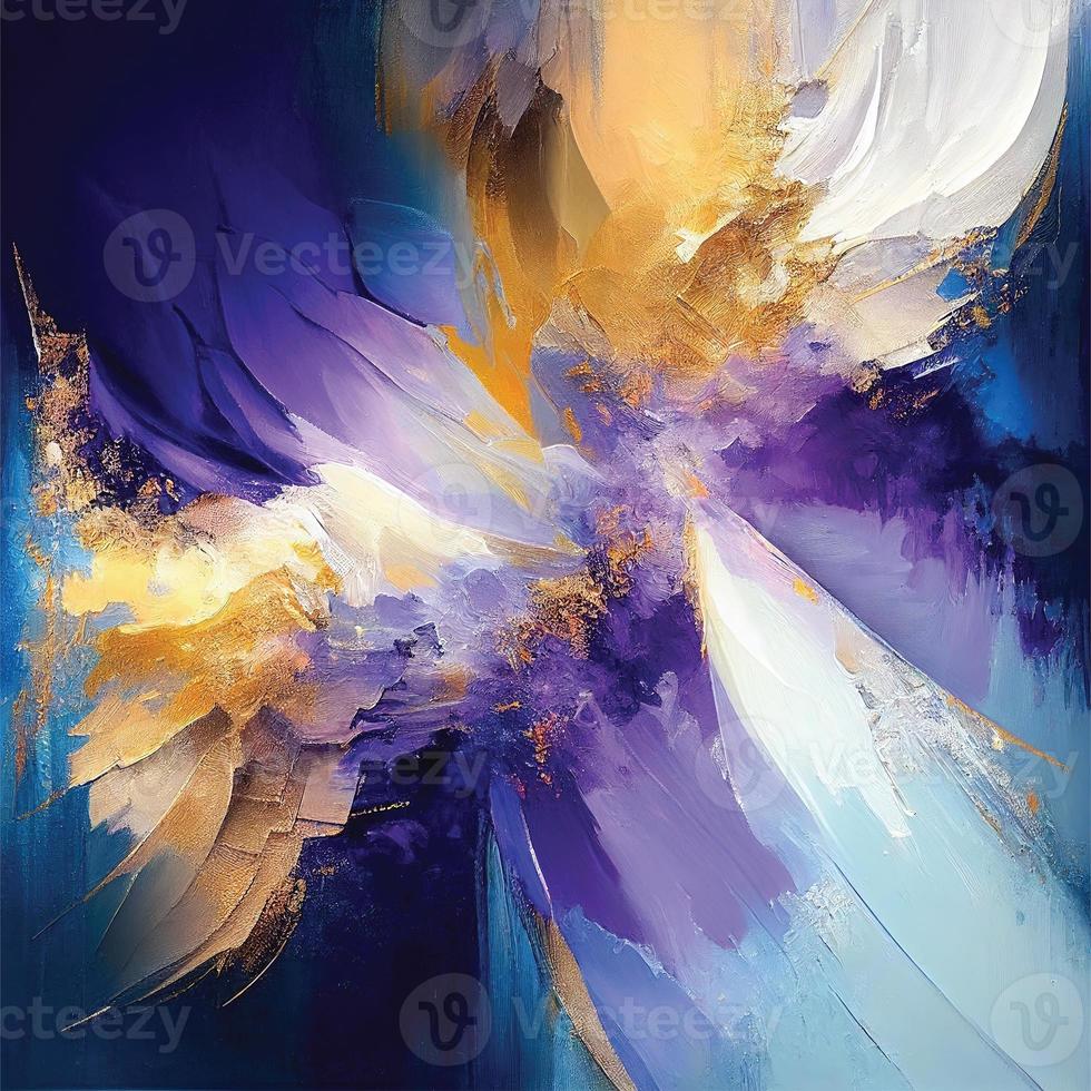 Abstract texture art white navy blue, blue, gold, and sky color combo background photo