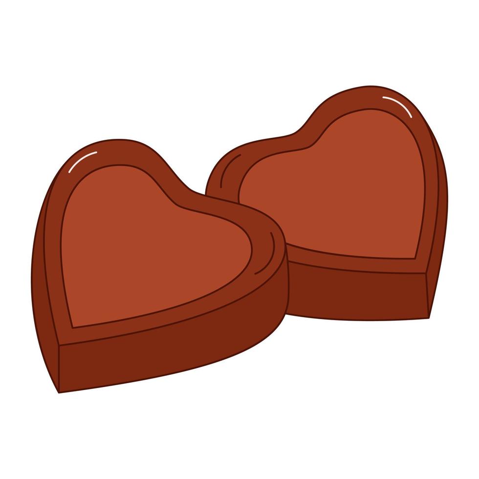 chocolates dibujados a mano para el día de san valentín. elementos de diseño para carteles, tarjetas de felicitación, pancartas e invitaciones. vector