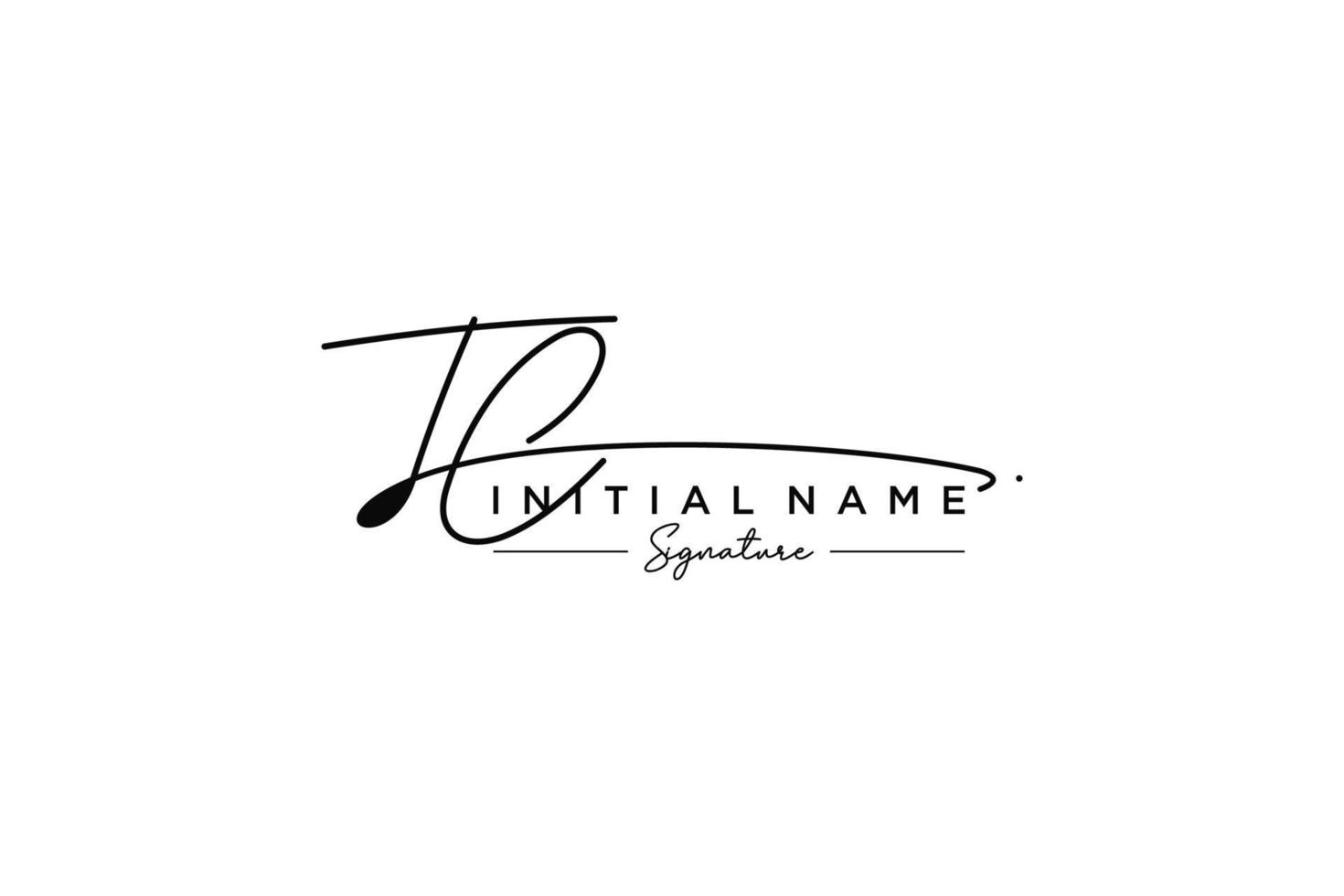 Initial TC signature logo template vector. Hand drawn Calligraphy lettering Vector illustration.