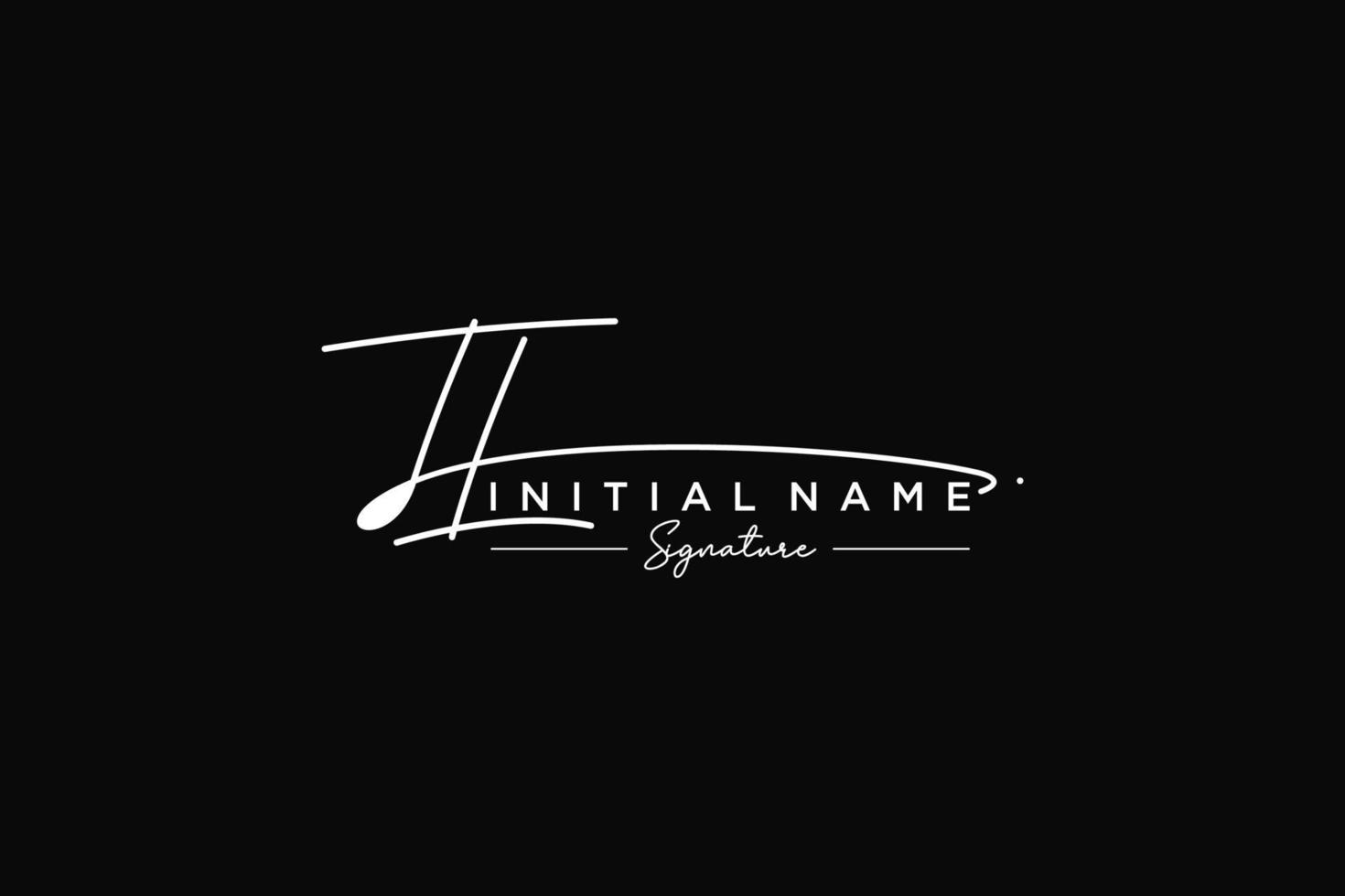 Initial TL signature logo template vector. Hand drawn Calligraphy lettering Vector illustration.