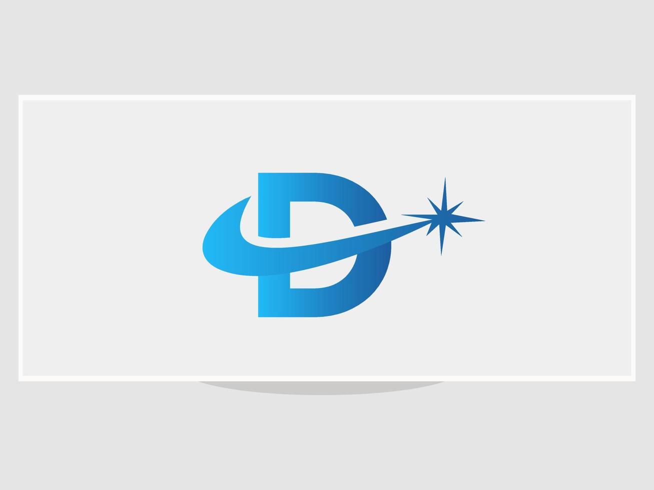 Letter D Spark Logo Design Template vector
