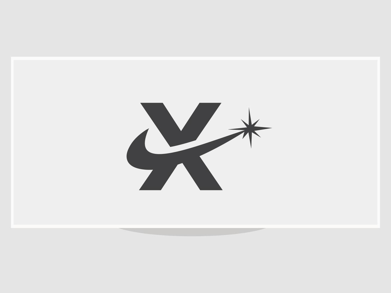 Letter X Spark Logo Design Template vector