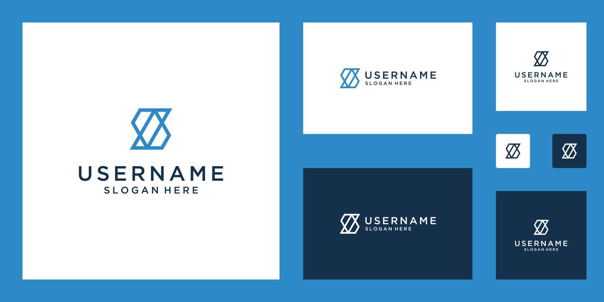 Initials S abstract style Monogram logo design Inspiration 17603394