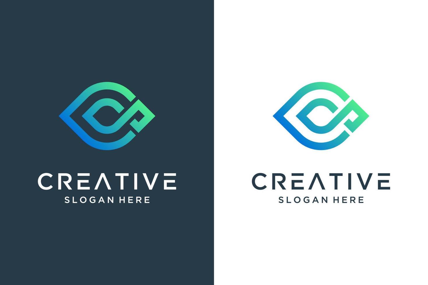 Creative letter C logo design inspiration vector
