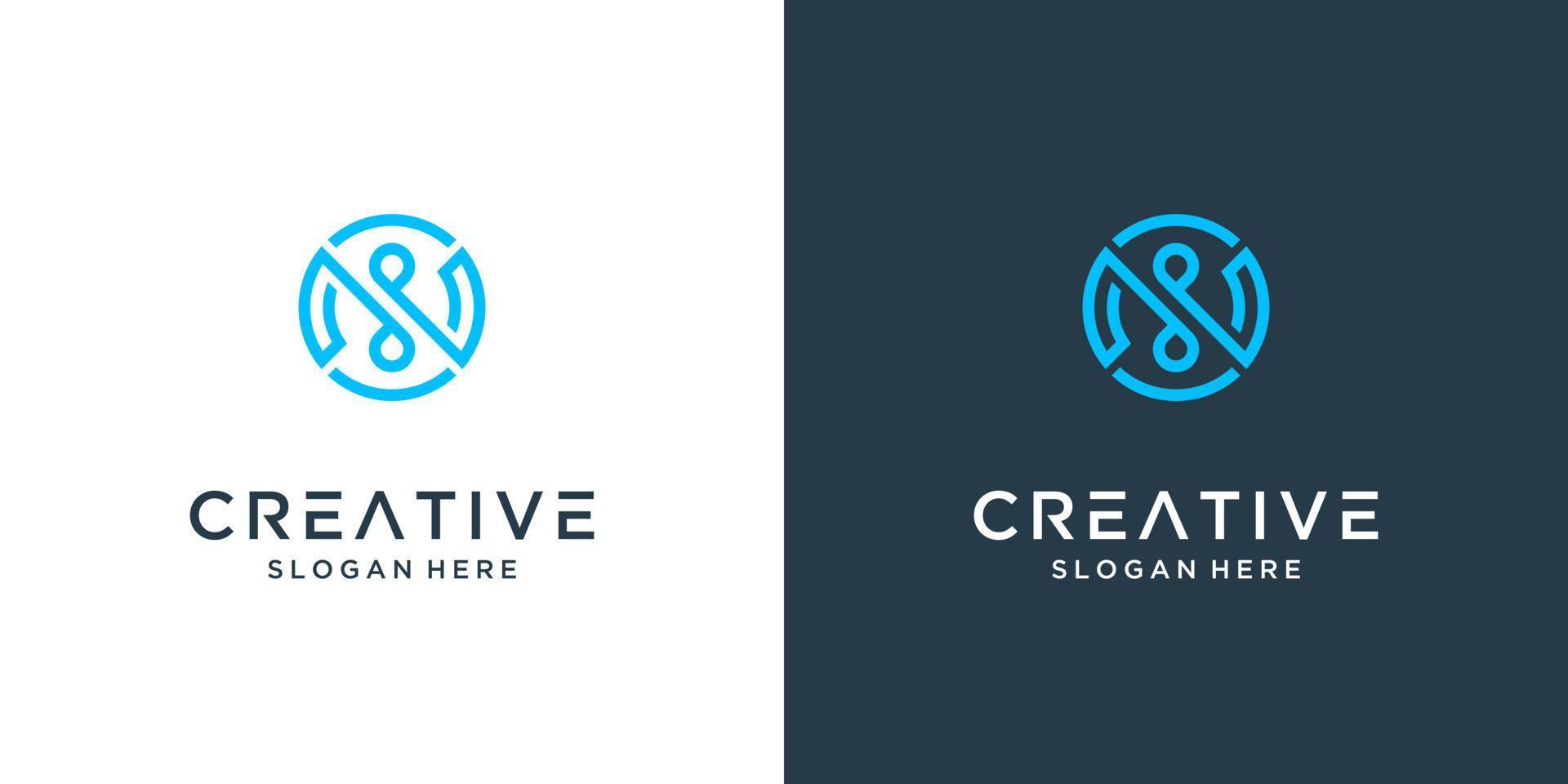 Minimalist elegant letter N logo design vector