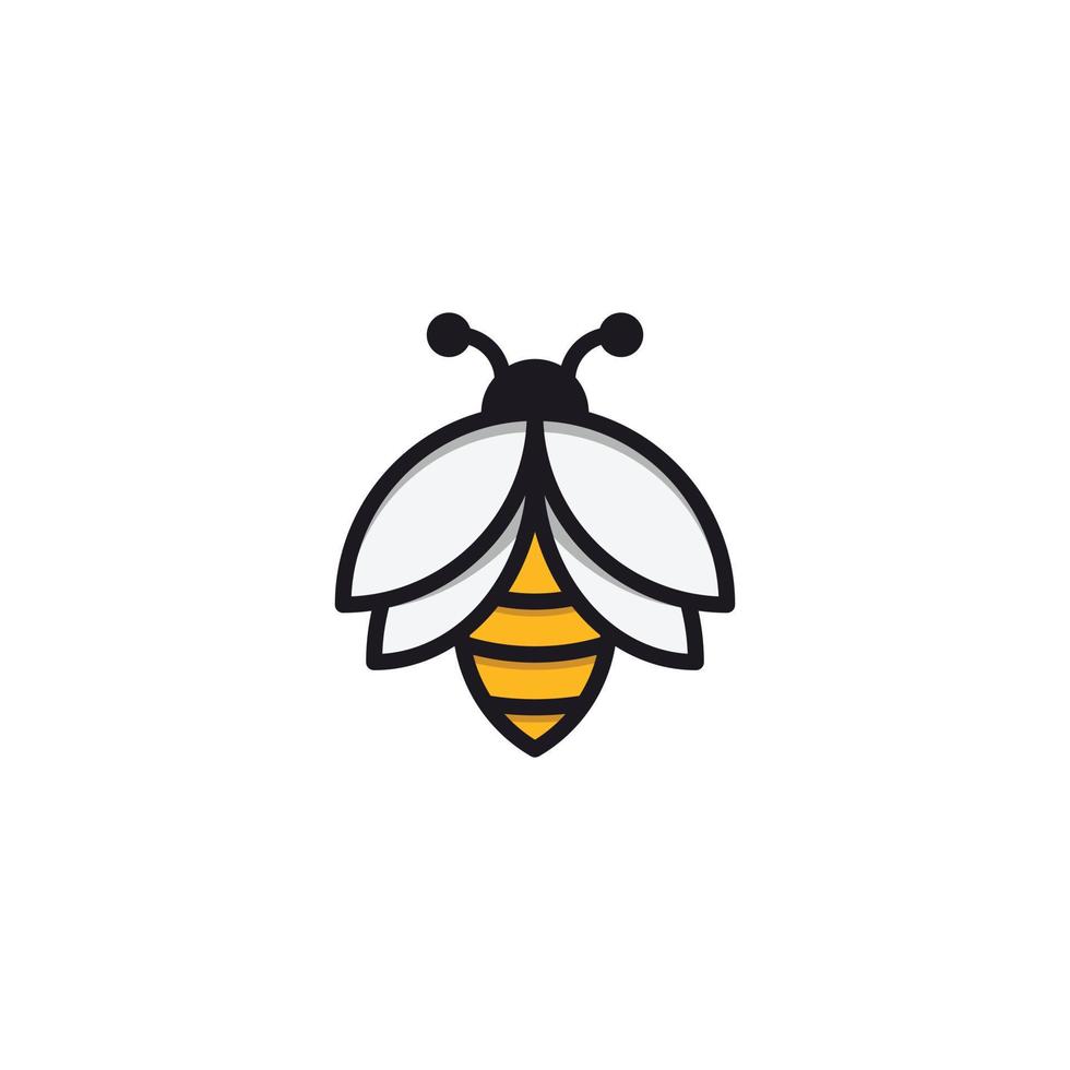 logo design bee vector