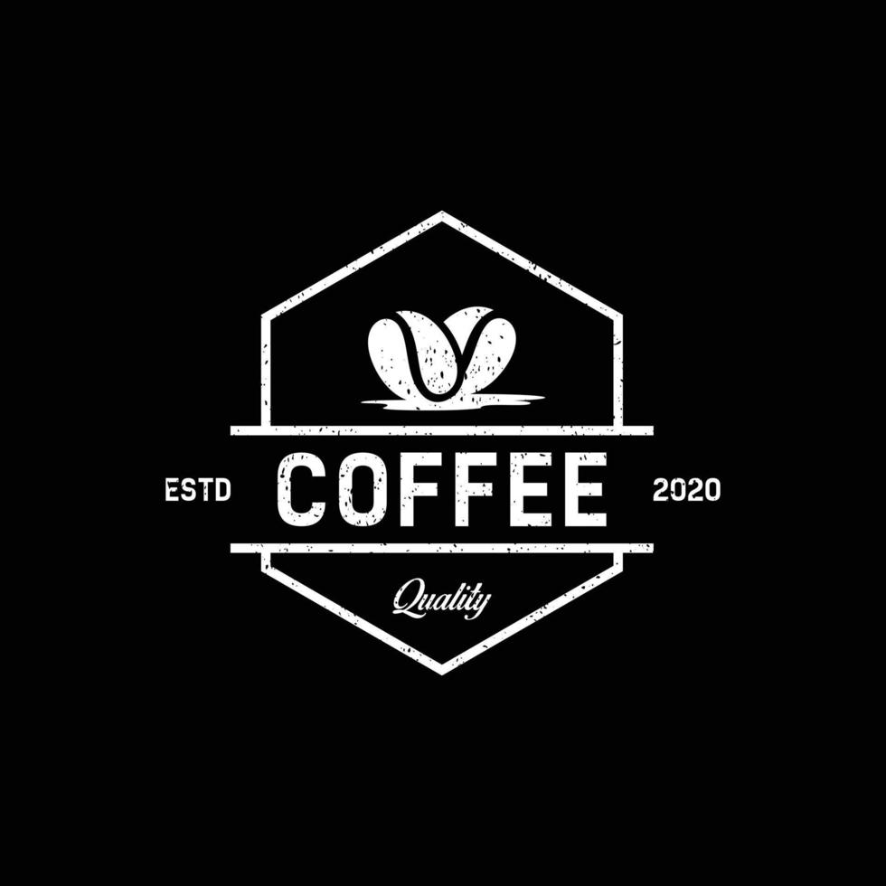 inspiración de diseño de logotipo de café vintage retro vector