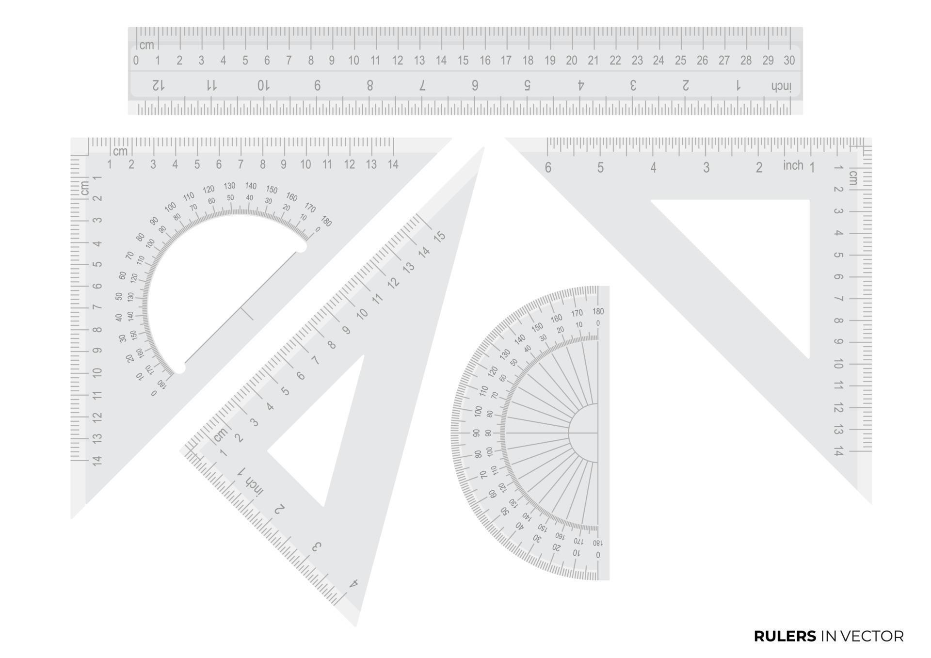 all stationery rulers for office works the long ruler triangle, half circle ruler , full circle