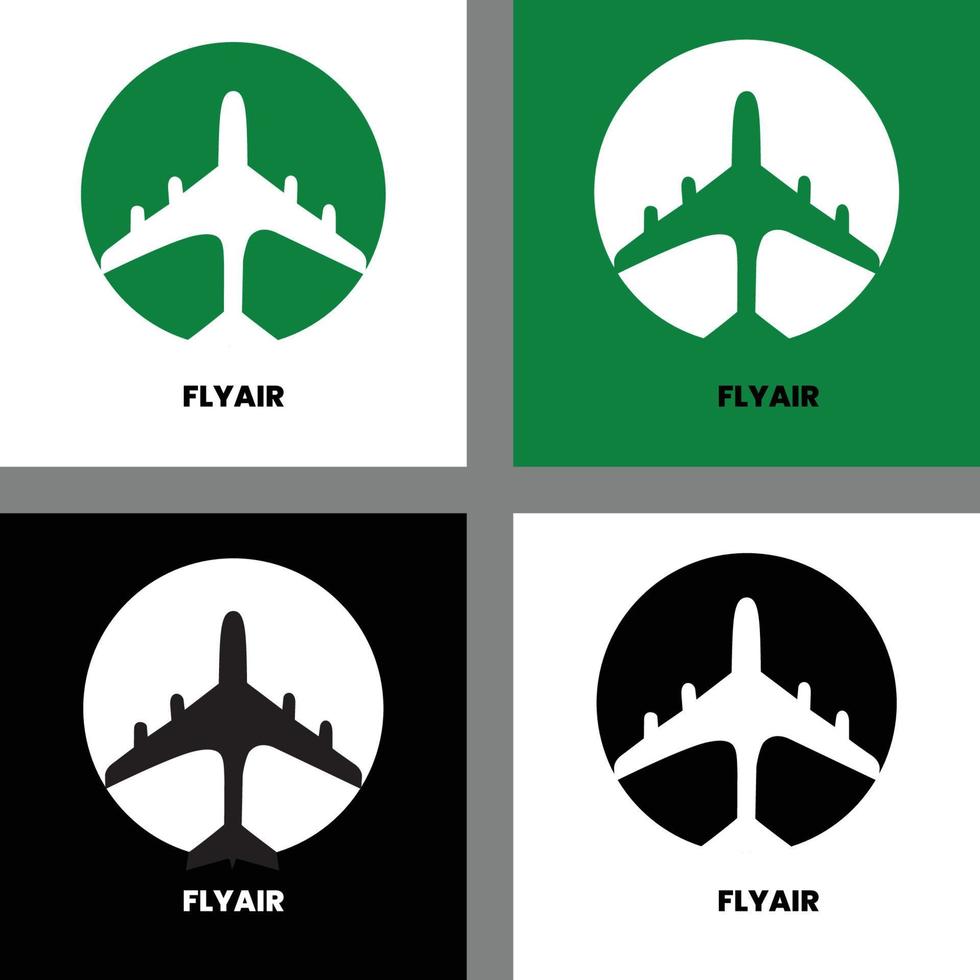 logotipo de volar aire vector