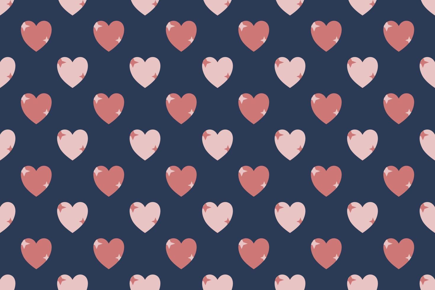 Cute pastel colour heart pattern love theme design for background wallpaper fabric Valentine Day wedding ceremony anniversary craft backdrop gift wrap vector