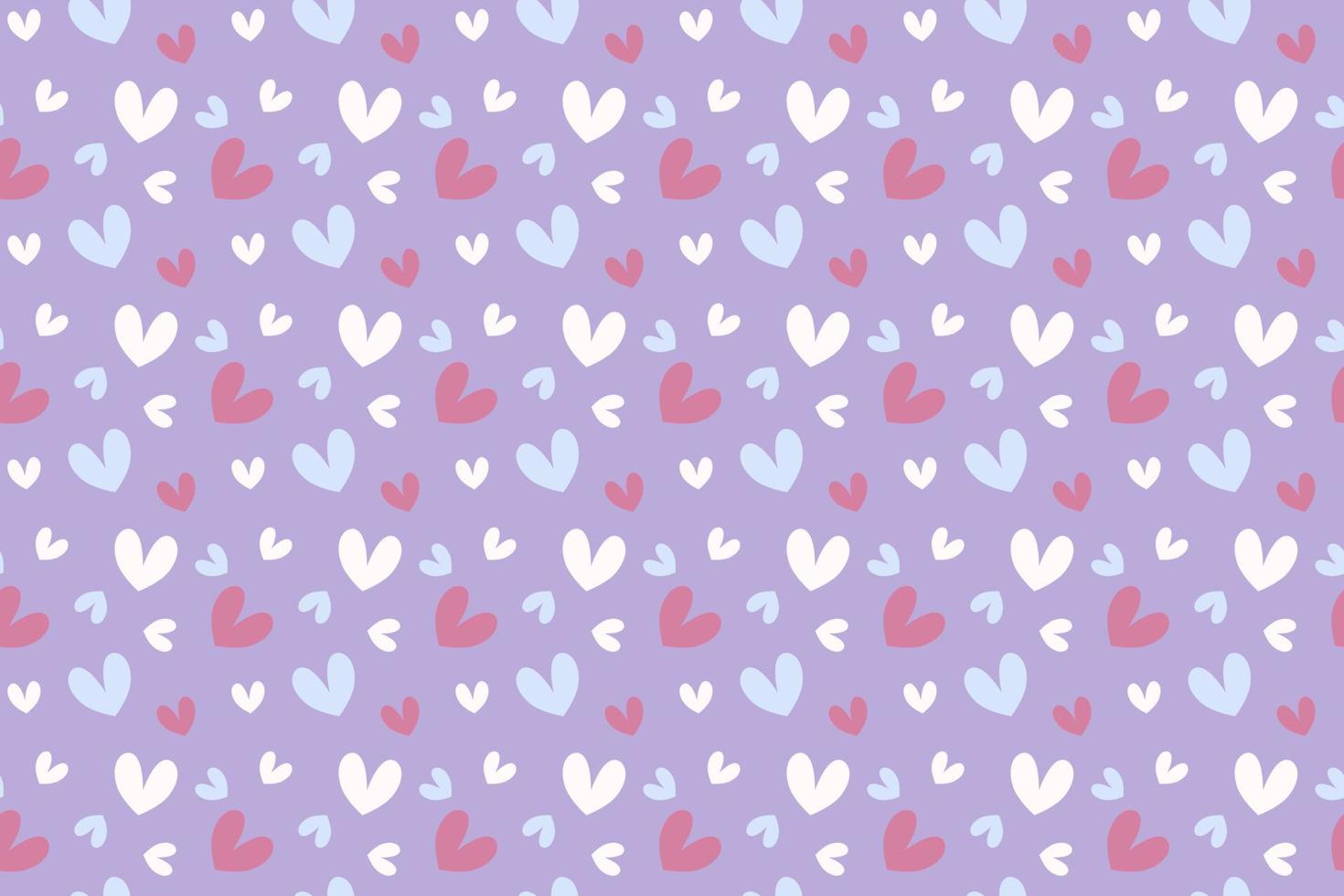 Cute pastel colour heart pattern love theme design for background wallpaper fabric Valentine Day wedding ceremony anniversary craft backdrop gift wrap vector