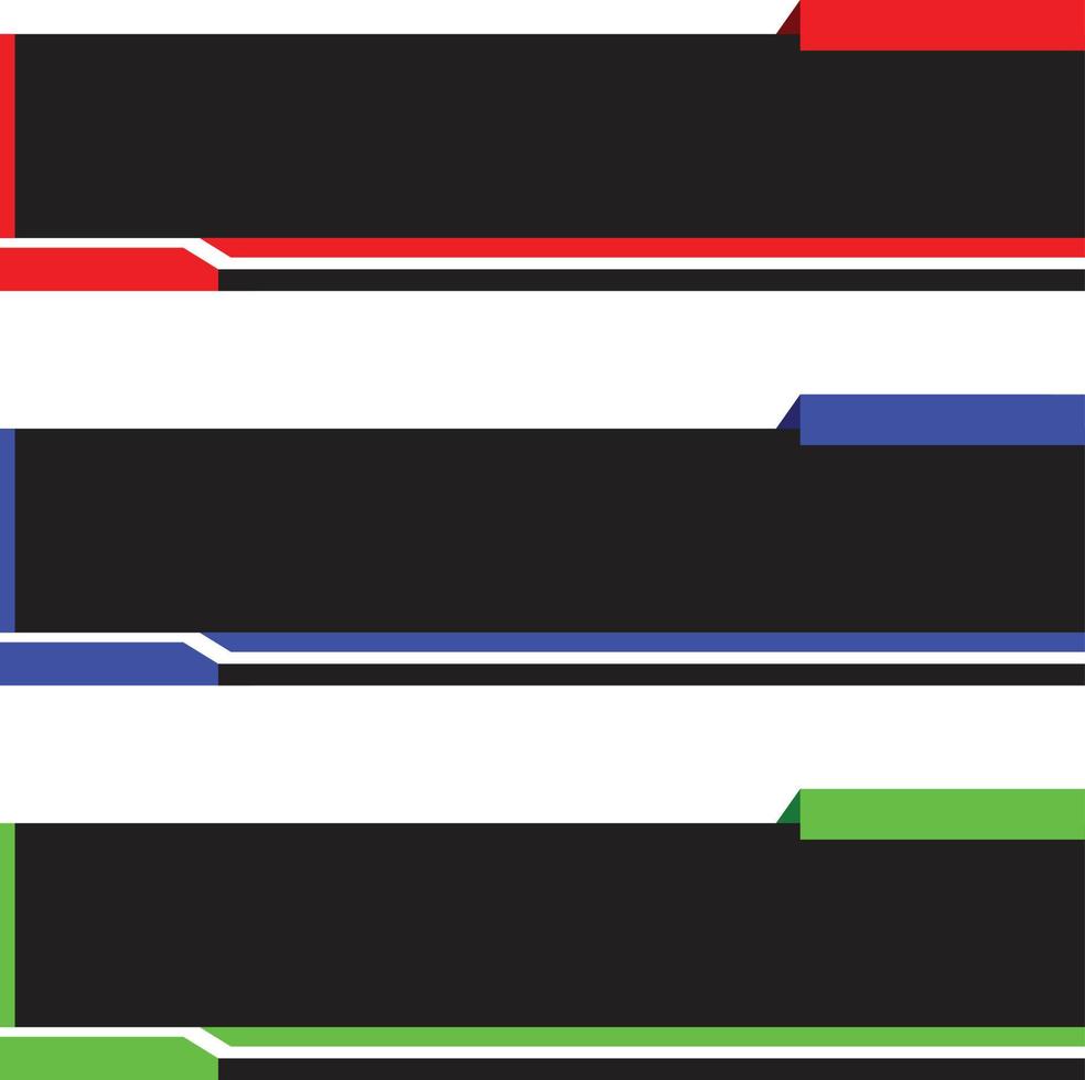 modern breaking news lower third banner clipart vector
