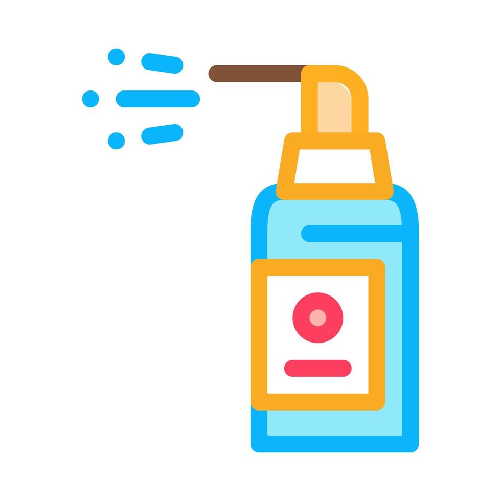 ilustración de contorno de vector de icono de botella de spray