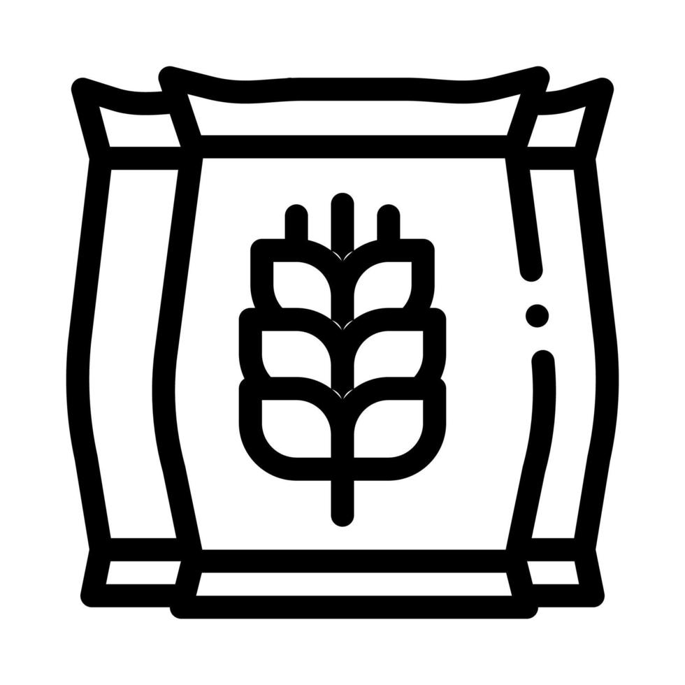 Wheat Bags Icon Vector Outline Illustration