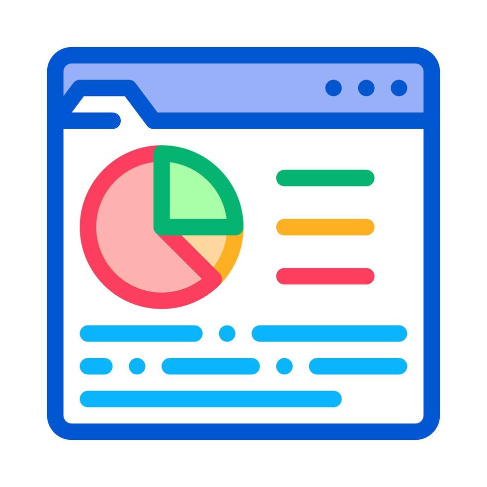 Online Statistician Analysis Icon Thin Line Vector