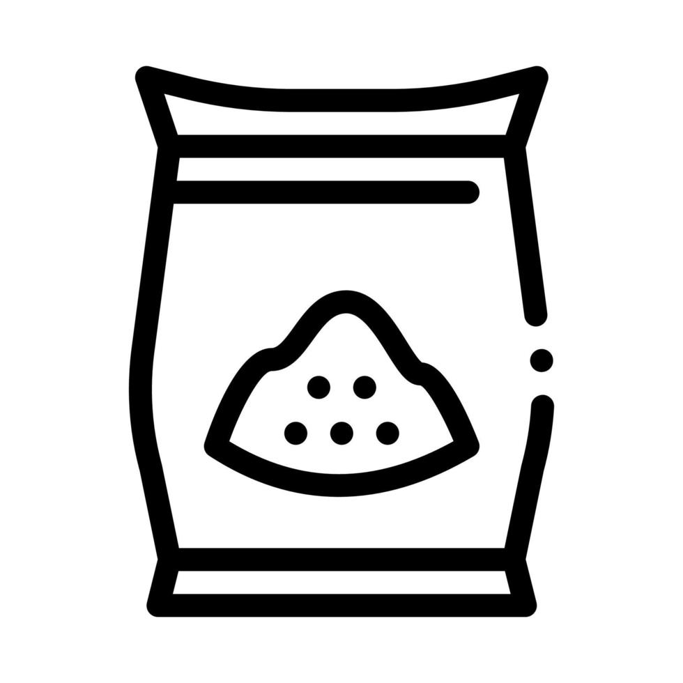 Sugar Package Icon Vector Outline Illustration