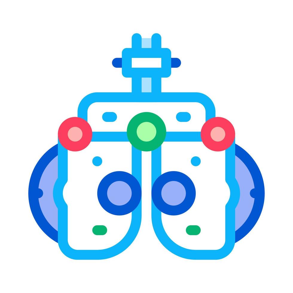 Equipment For Eye Diagnostic Icon Thin Line Vector
