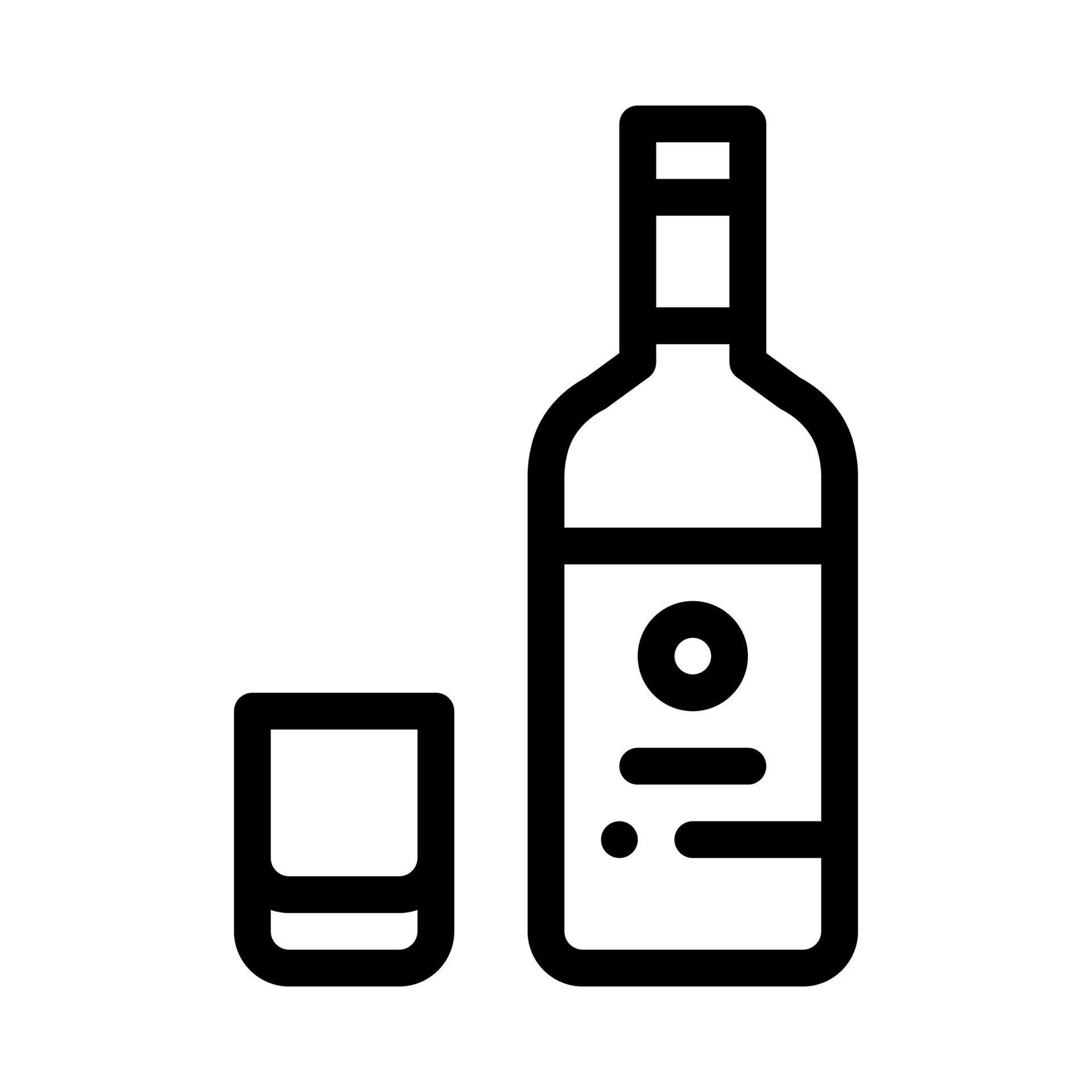 Sake Bottle Cup Icon Vector Outline Illustration 17604558 Vector Art at