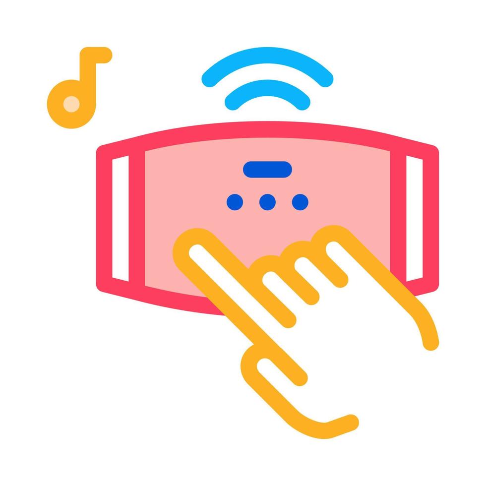 Music Device Icon Vector Outline Illustration