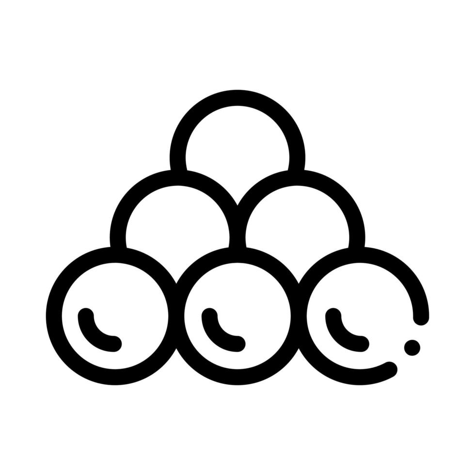 Cannonballs Icon Vector Outline Illustration