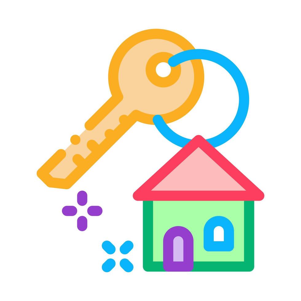 Winning House Icon Vector Outline Illustration