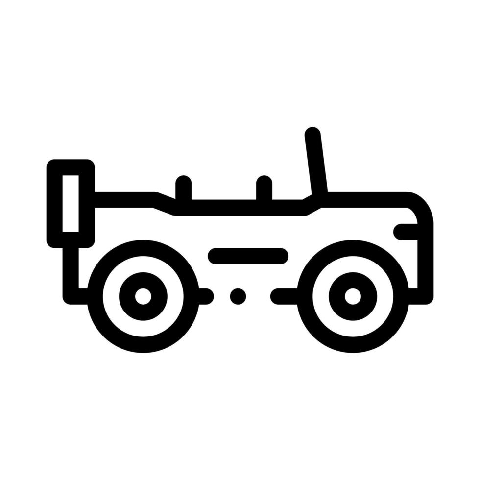 ilustración de contorno de vector de icono de automóvil