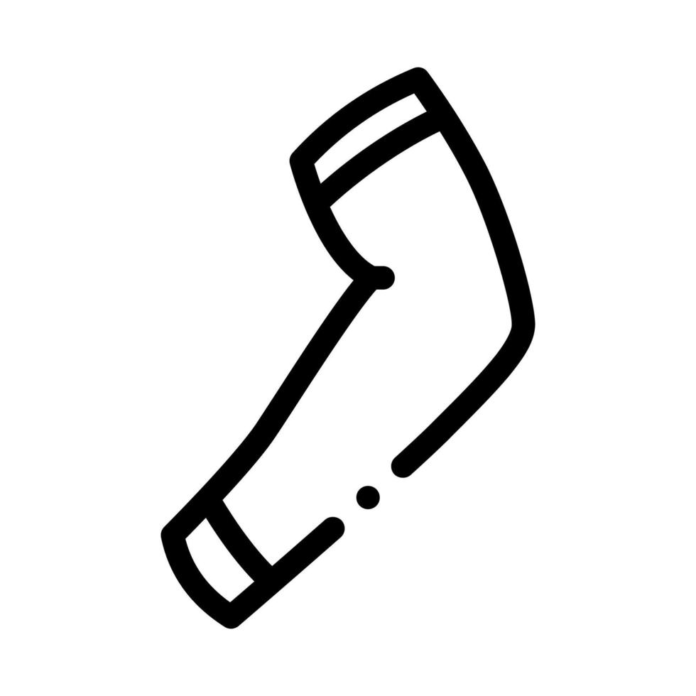 Knee Pad Icon Vector Outline Illustration