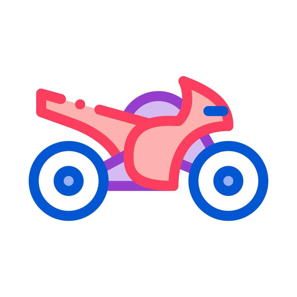 ilustración de contorno de vector de icono de motocicleta