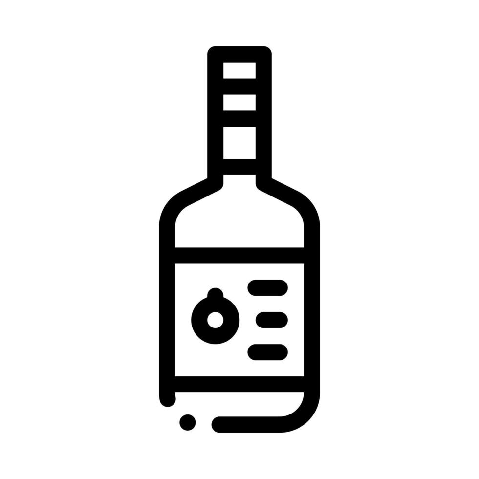 ilustración de contorno de vector de icono de botella de salsa