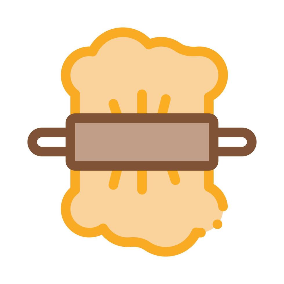 Rolling Dough Icon Vector Outline Illustration