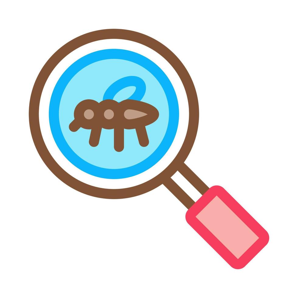 Mosquito Search Icon Vector Outline Illustration