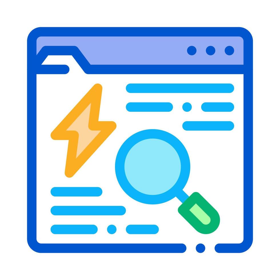 Search Web Info Icon Vector Outline Illustration