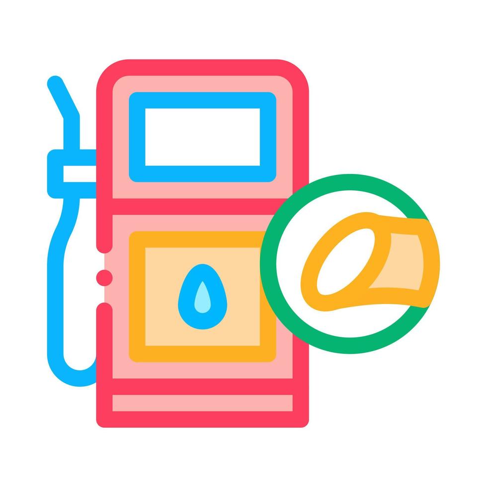 Cane Fuel Station Icon Vector Outline Illustration