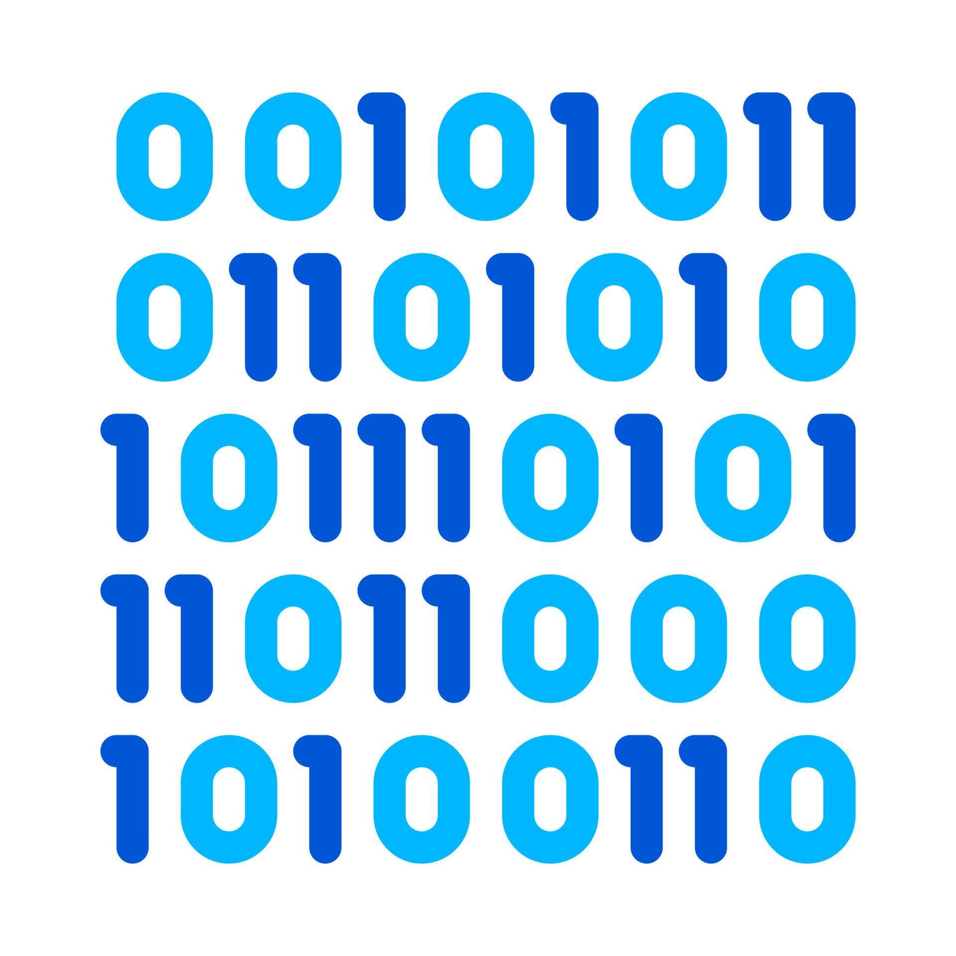 Streaming Binary Code Matrix Vector Thin Line Icon 17605566 Vector Art ...