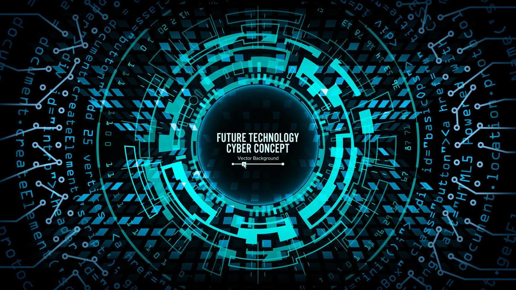 Abstract Futuristic Technological Background Vector. Hi Speed Digital Design. Security Network Backdrop vector