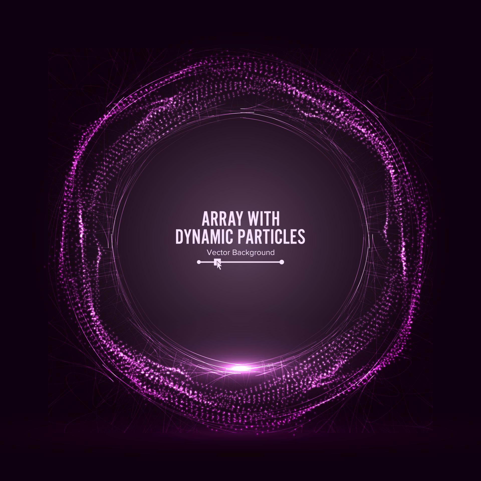 Array Vector With Splash Particles. Big Data Complex. Digital Abstract ...