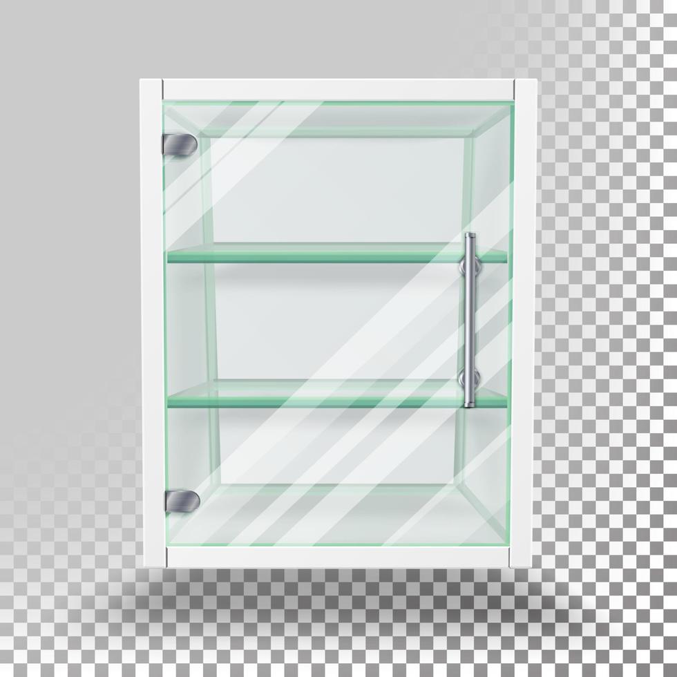 Advertising Glass Cabinet Vector