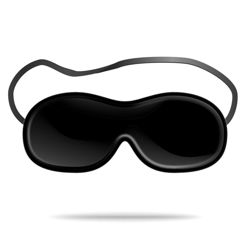 Sleeping Eye Mask Vector. Popular Eye Sleep Mask. Help To Sleep Better vector