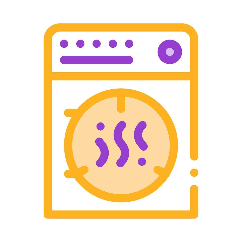 Laundry Service Dry Machine Vector Thin Line Icon