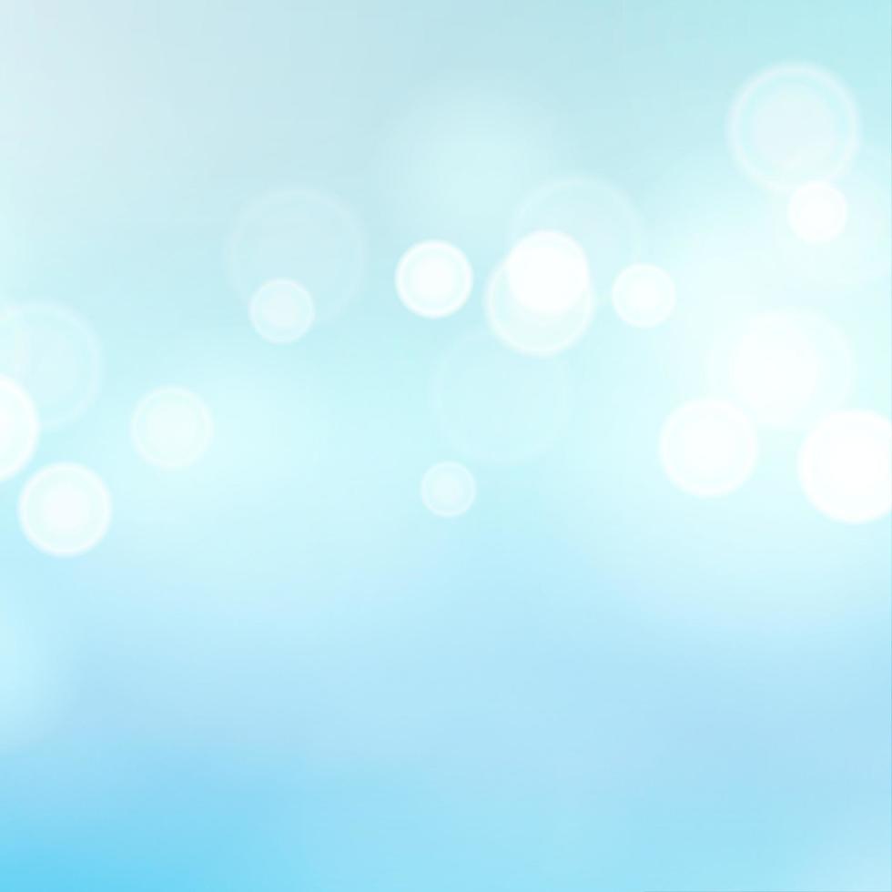 Light Blue Background Vector. Water Summer Bokeh Background With