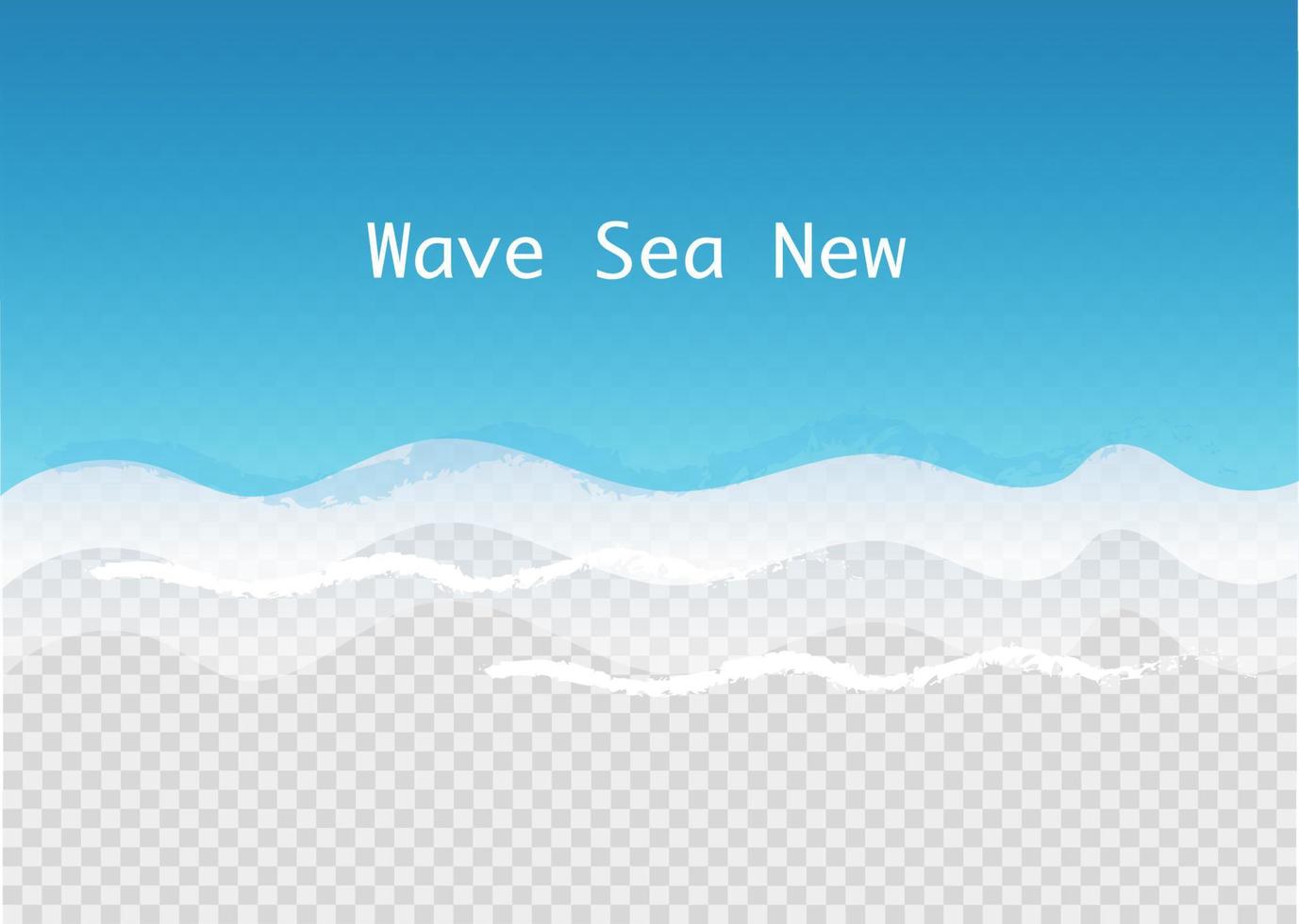 Beautiful sea waves in vector format.