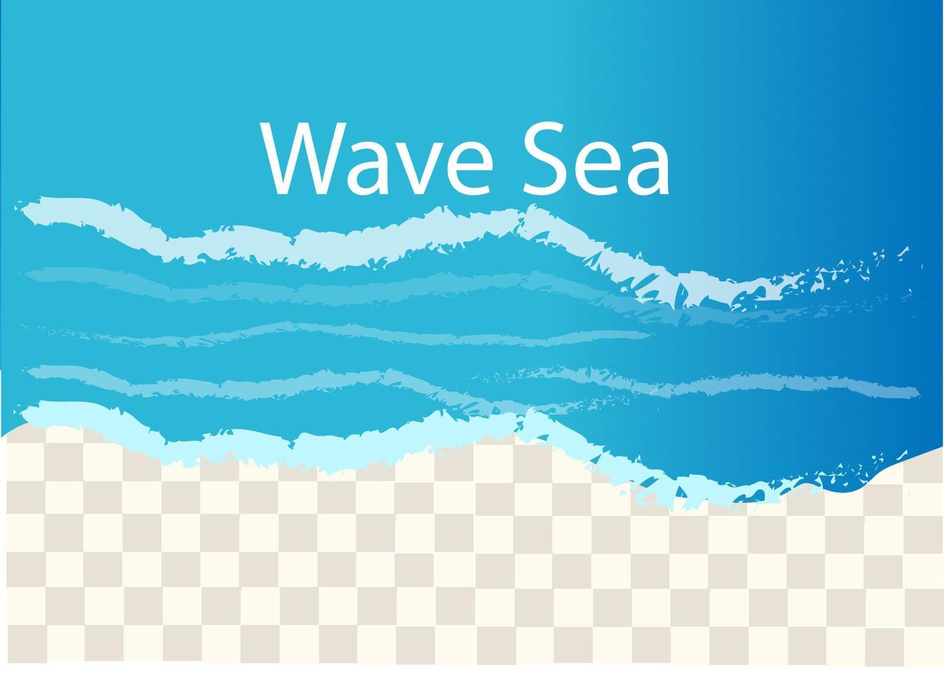 Beautiful sea waves in vector format.