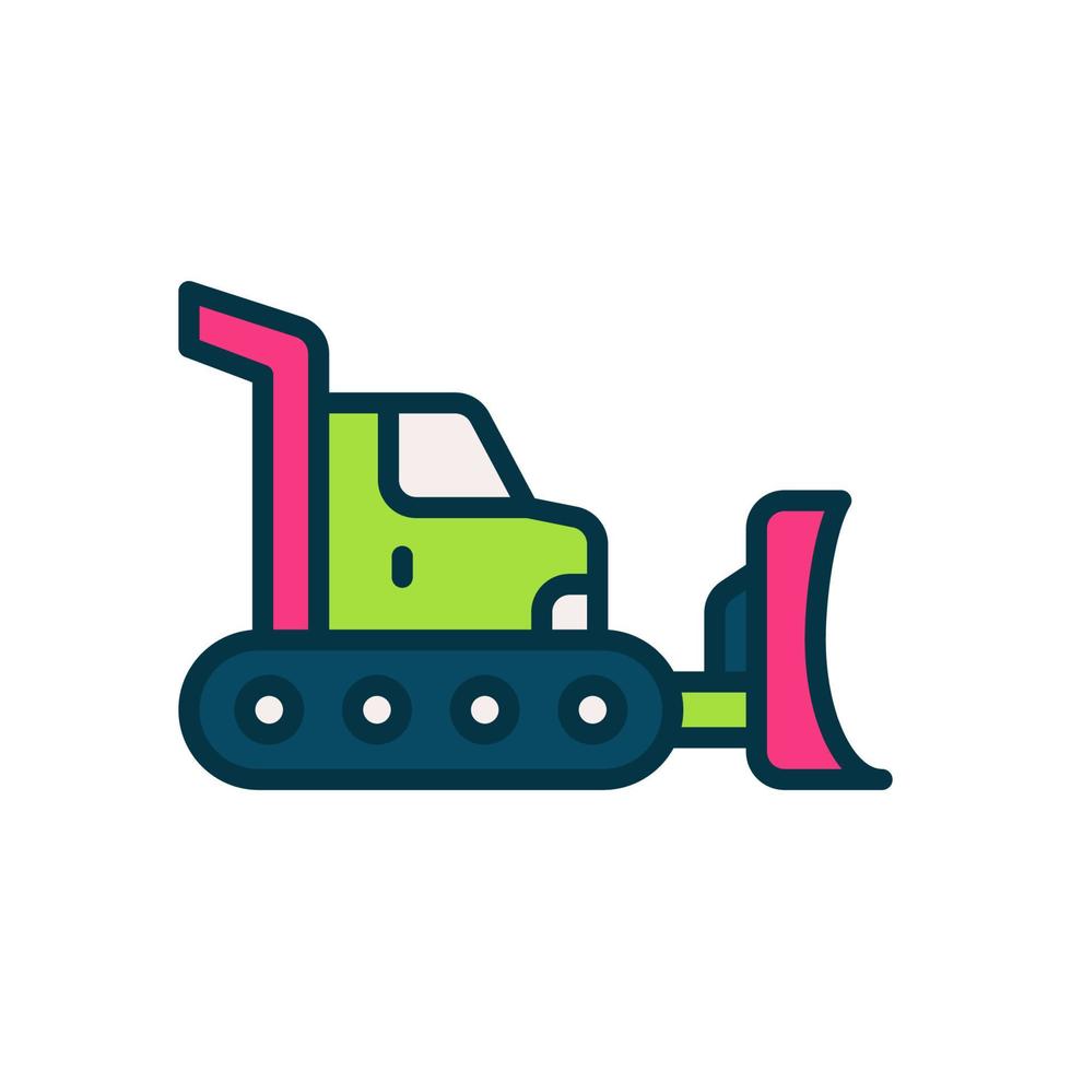 bulldozer icon for your website, mobile, presentation, and logo design. vector