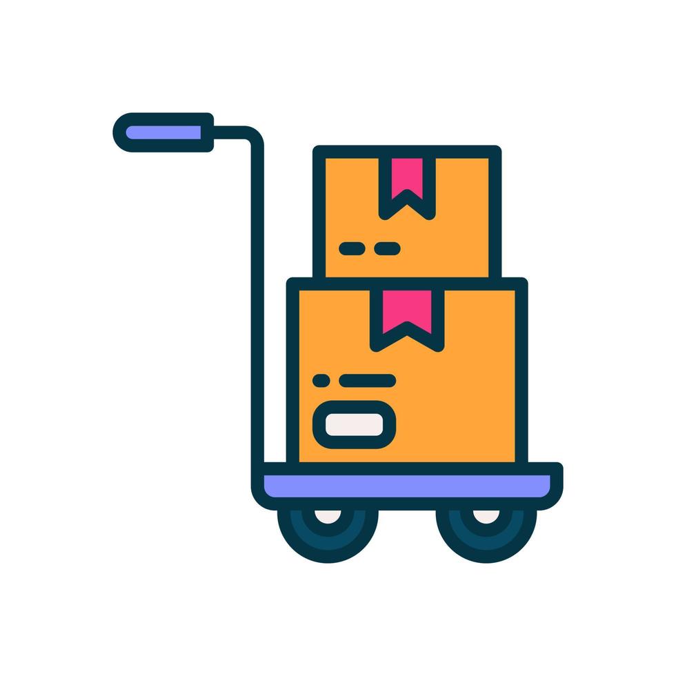 trolley cart icon for your website, mobile, presentation, and logo design. vector