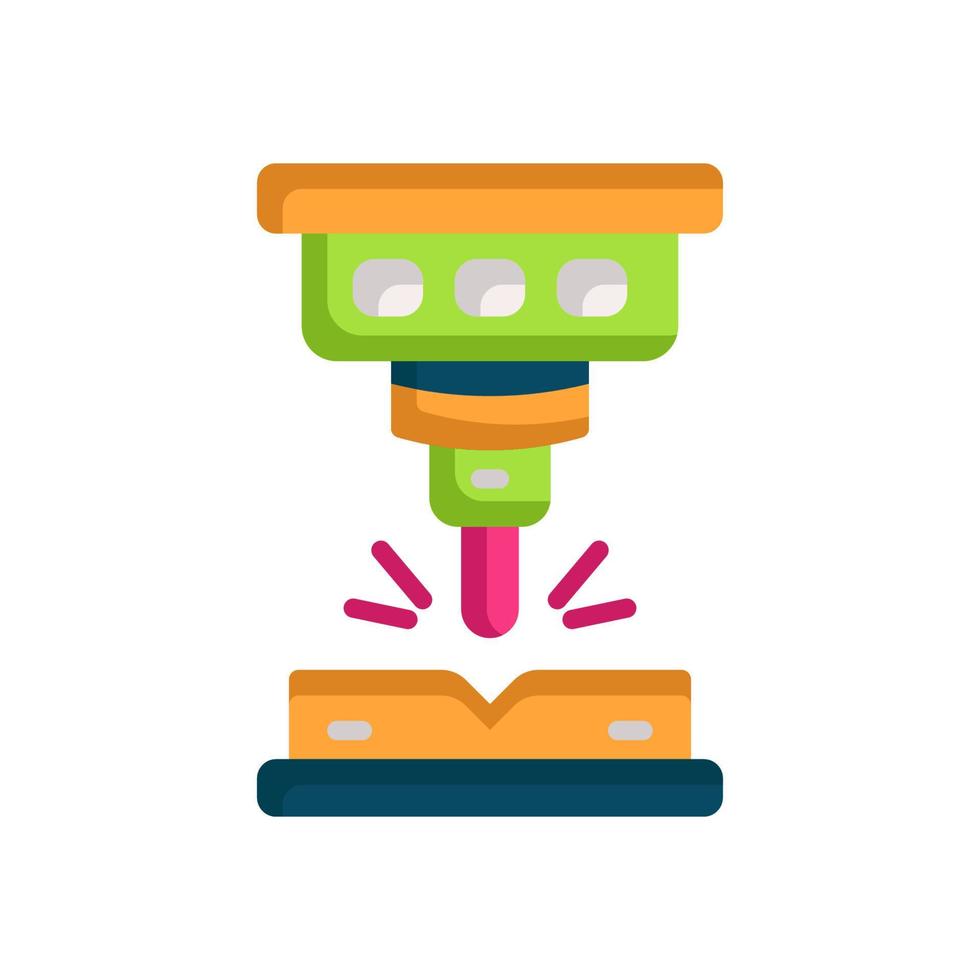 laser cutting icon for your website, mobile, presentation, and logo design. vector